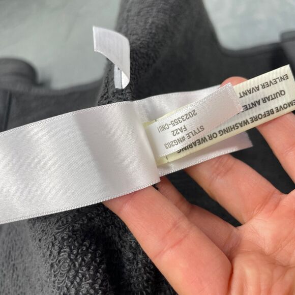 Madewell Shacket Shirt Mens Small Gray Button Up Pockets Terry Cotton Blend - Picture 5 of 12